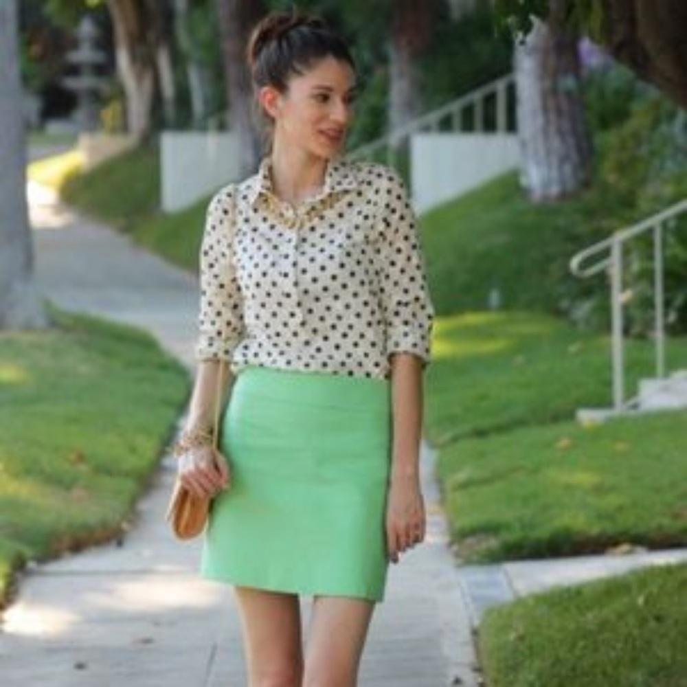 NEW J. Crew Sz 8 Mint Green Skirt NWOT